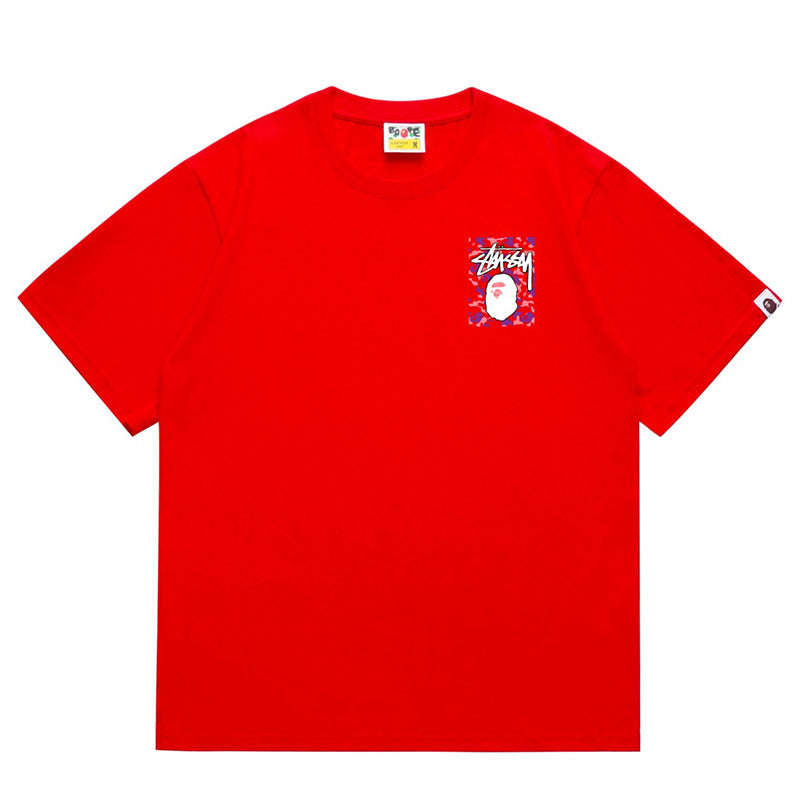 BAPE X Stussy Ape Head Tee - image 3