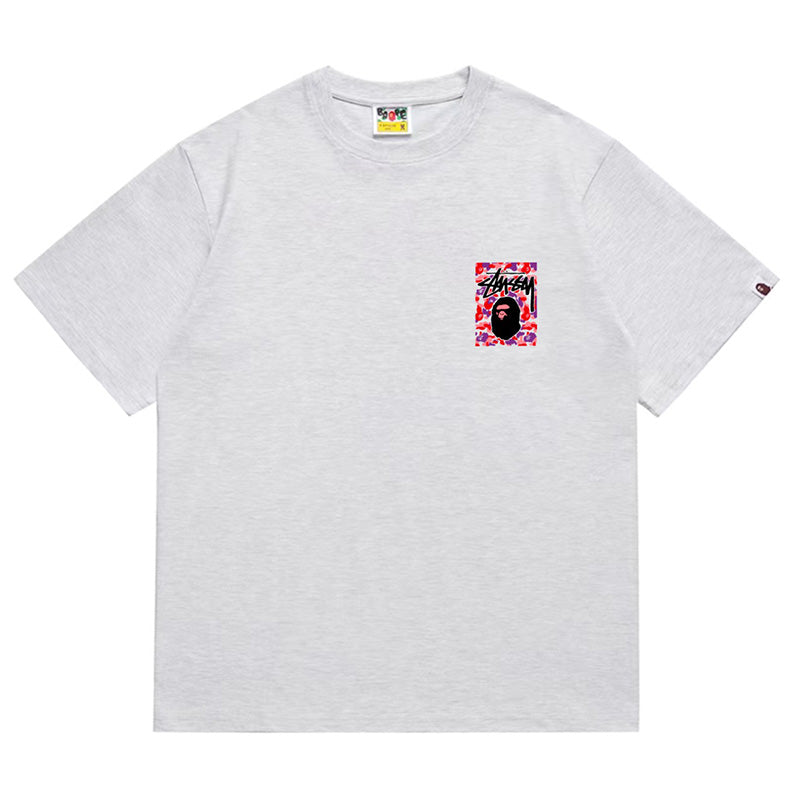 BAPE X Stussy Ape Head Tee - image 2