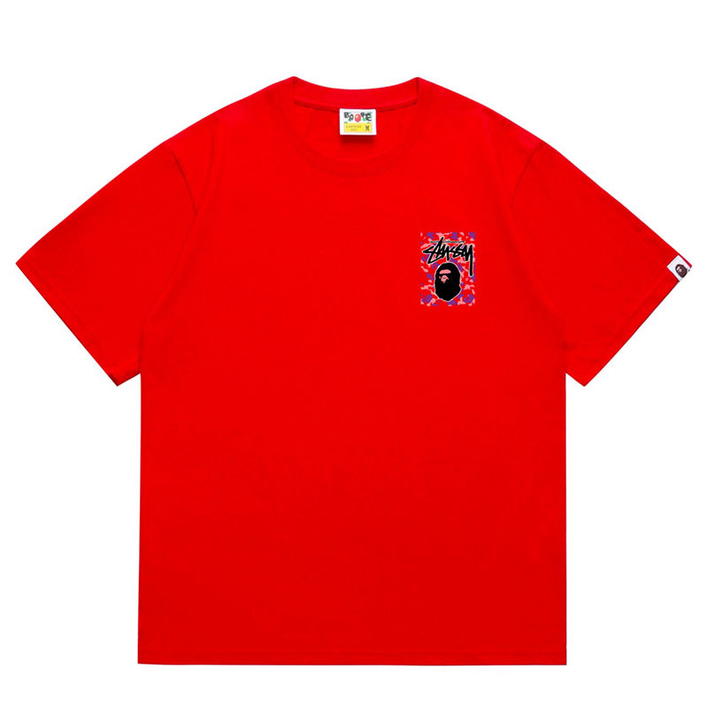 BAPE X Stussy Ape Head Tee - image 4