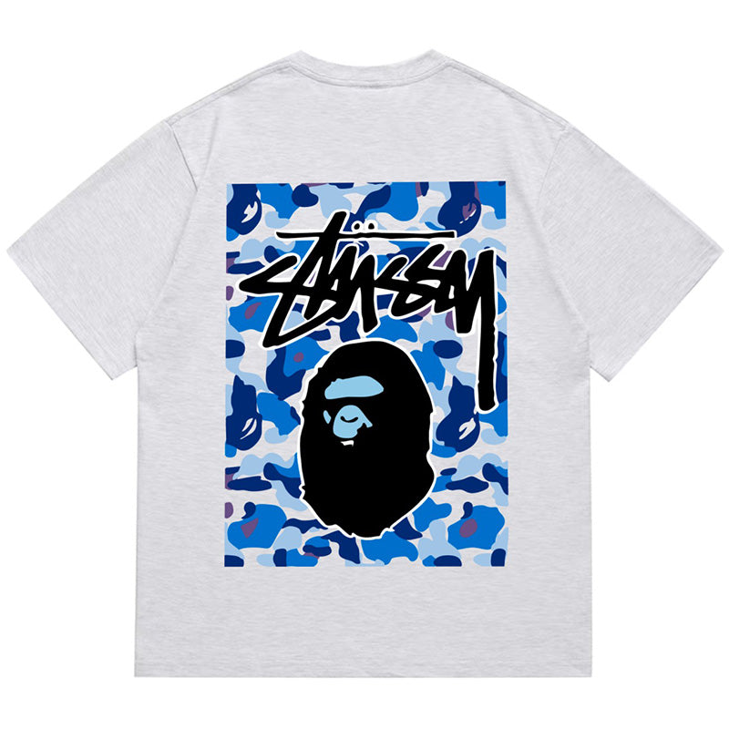 BAPE X Stussy Ape Head Tee - image 3