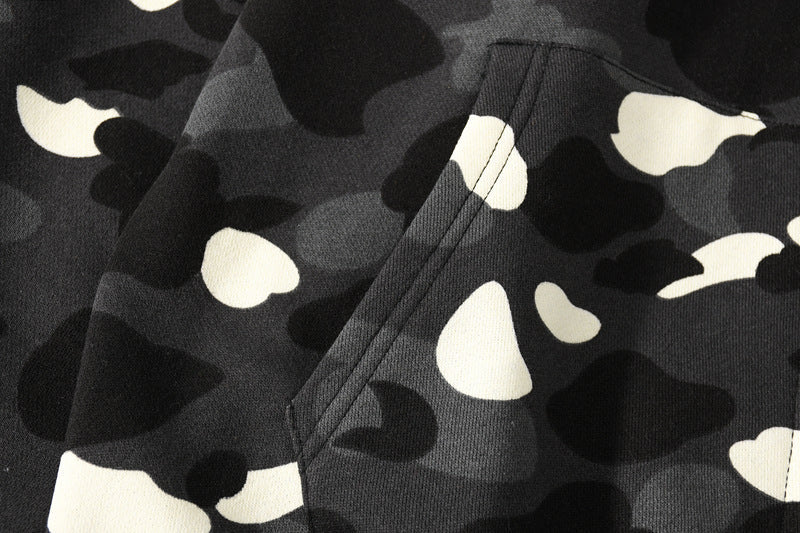 BAPE Glow Camo Shark Wide Full Zip Double Hoodies - image 14