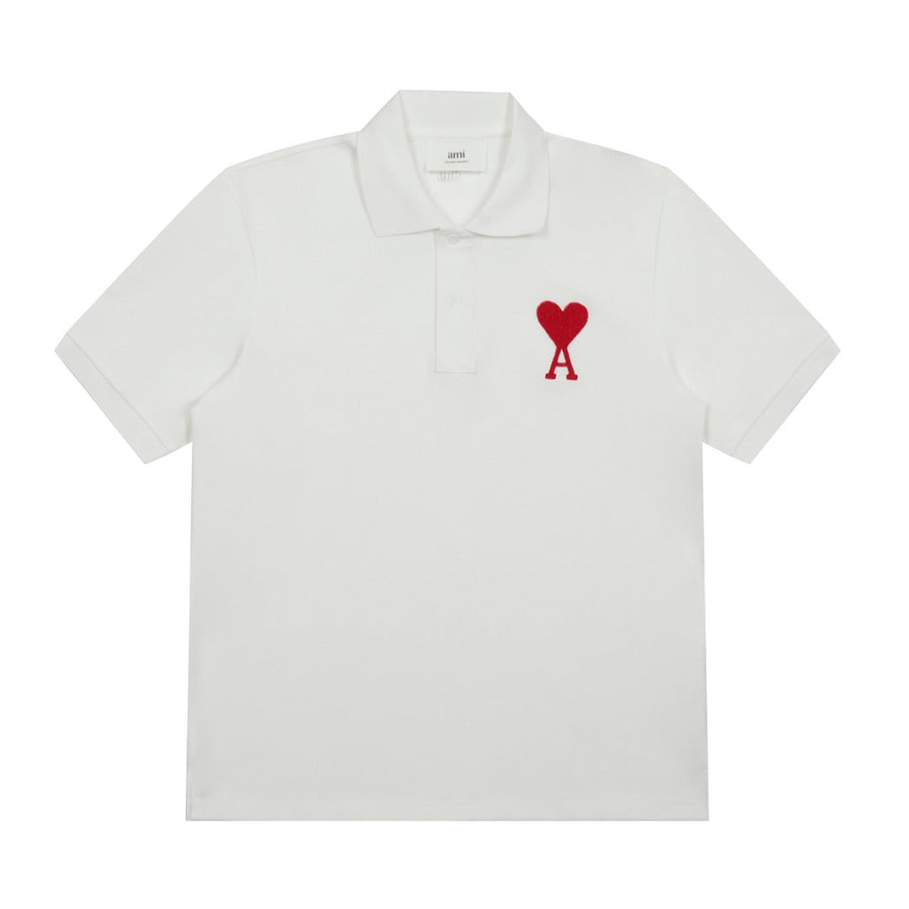 3D Heart Embroidery Polo Shirt ¨C Unisex