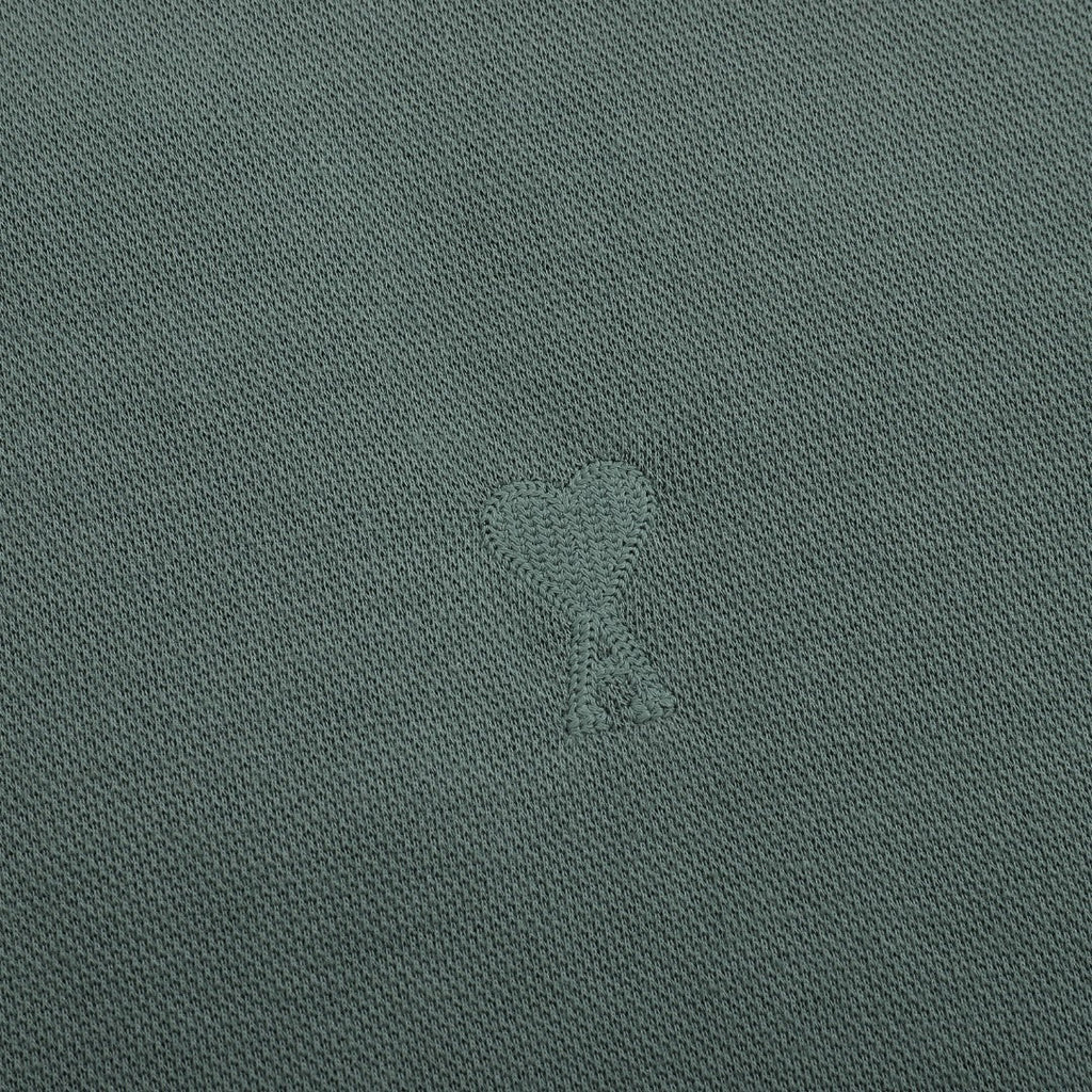 Heart Embroidery Long-Sleeve Polo Shirt ¨C 5 Colors