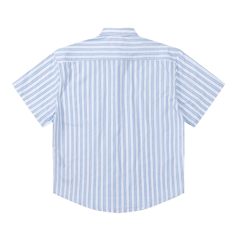 Unisex Short-Sleeve Striped Shirt