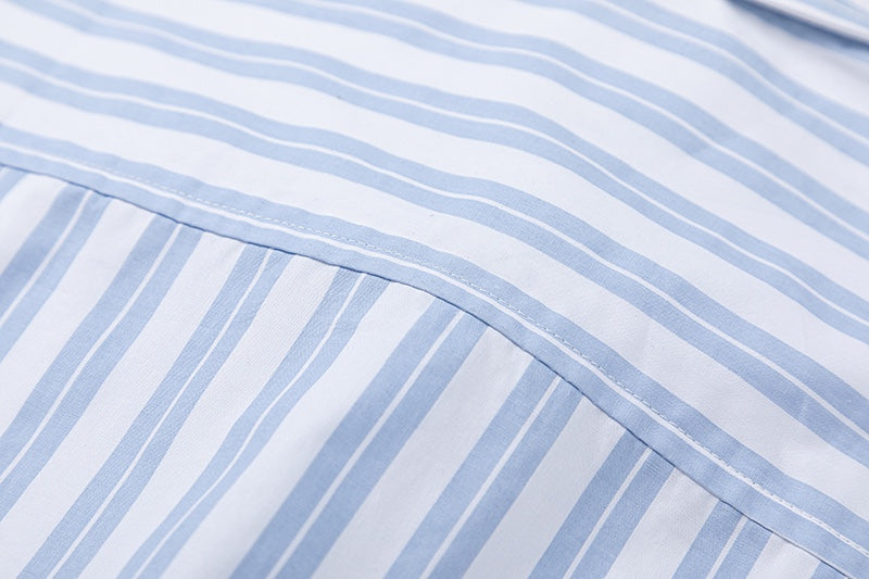 Unisex Short-Sleeve Striped Shirt