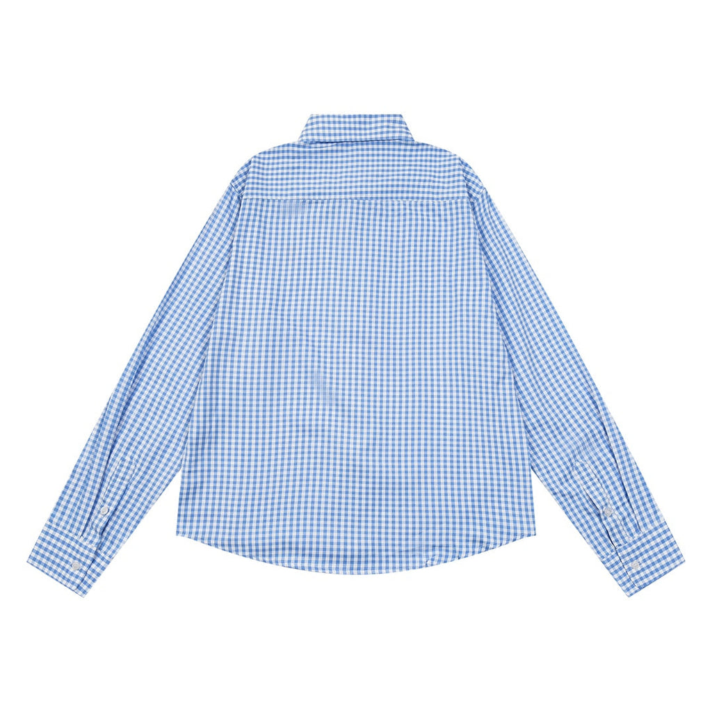 AMI PARIS Unisex Plaid Long-Sleeve Shirt