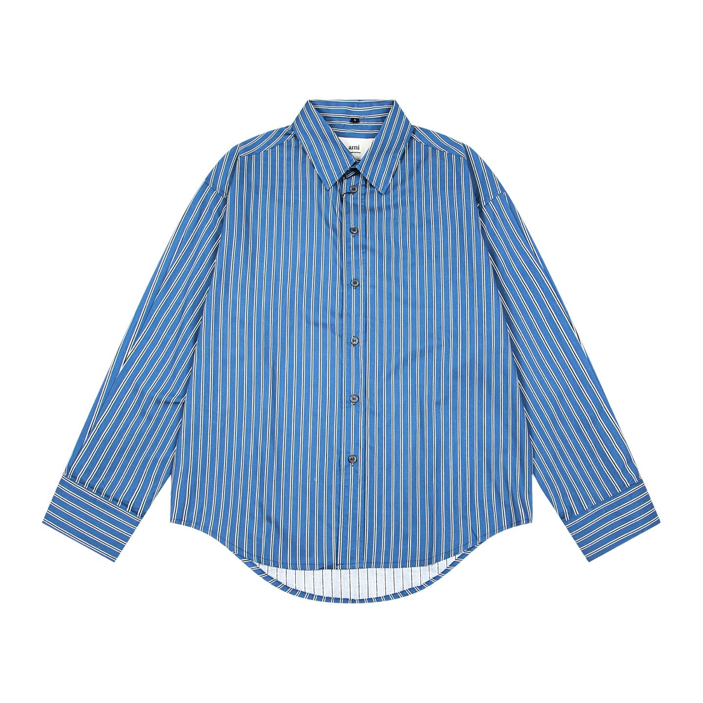 Unisex Vertical Striped Long-Sleeve Shirt