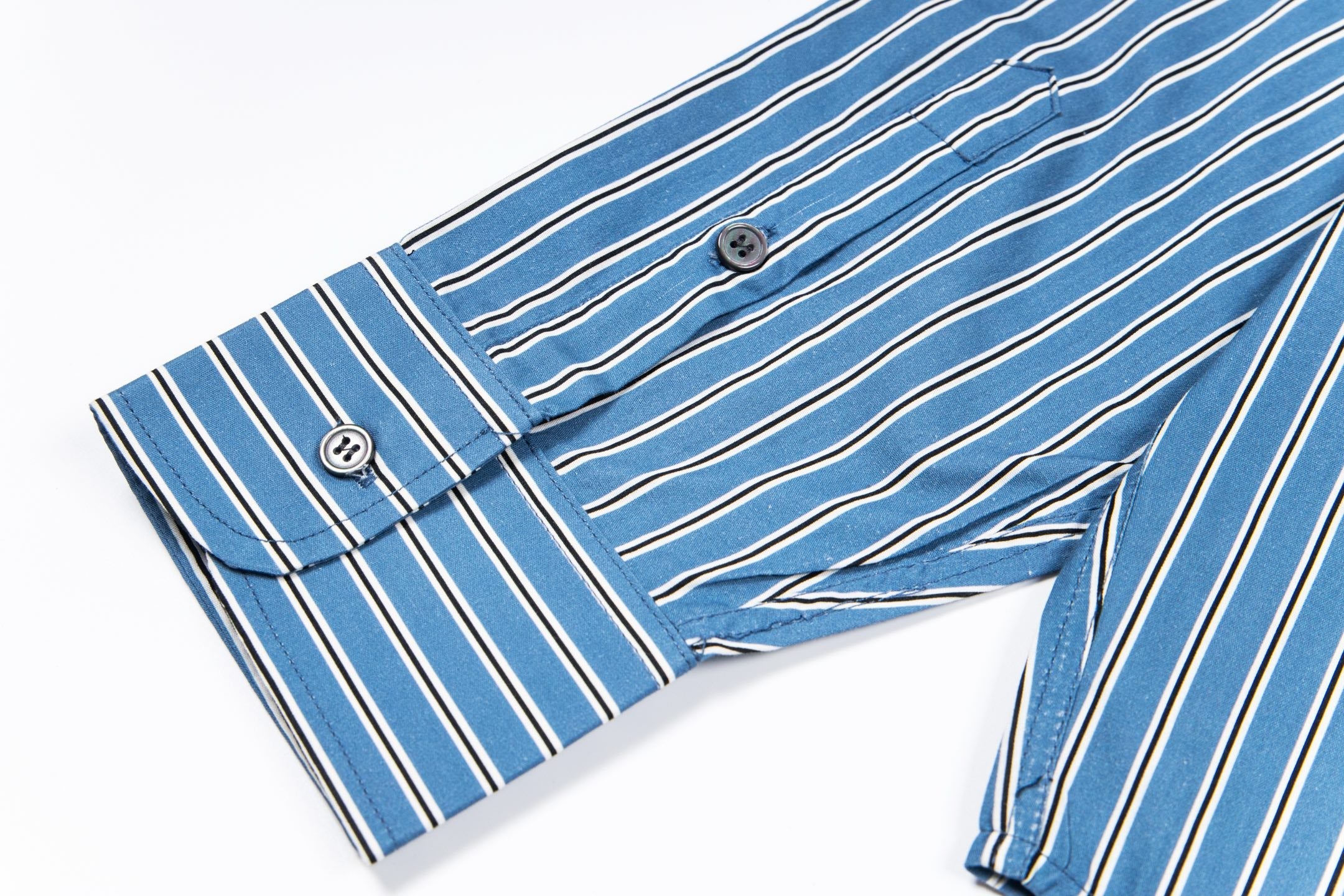 Unisex Vertical Striped Long-Sleeve Shirt