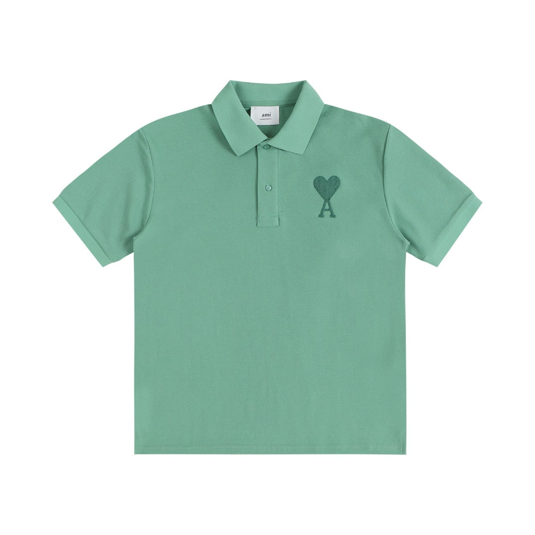 3D Heart Embroidery Polo Shirt ¨C Unisex