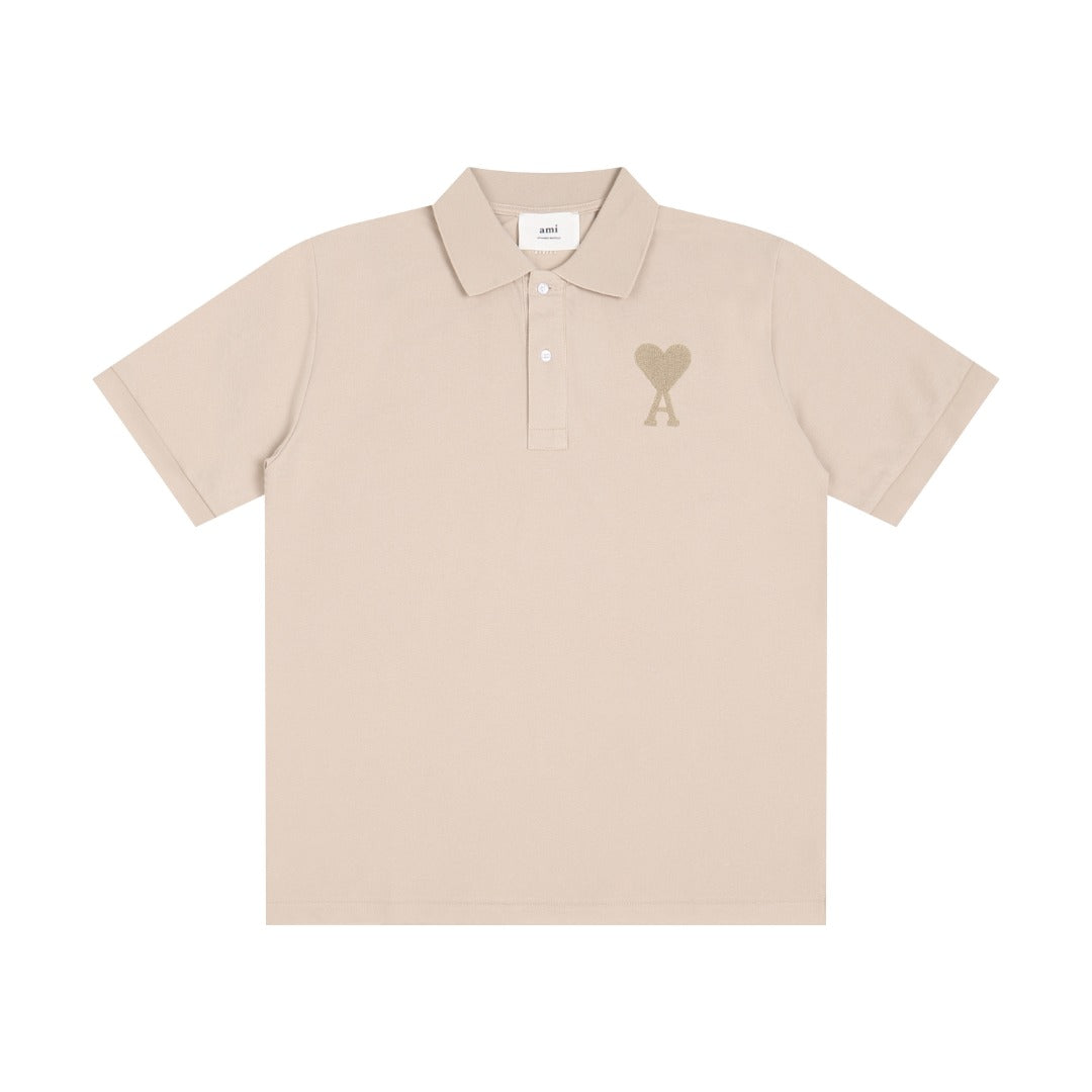 3D Heart Embroidery Polo Shirt ¨C Unisex