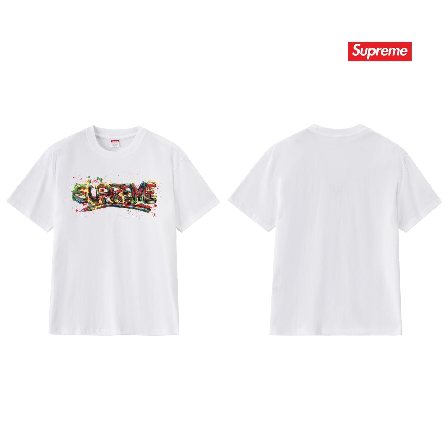 Spray Paint Graffiti Colorful Letter Unisex T-Shirt THOM TREND