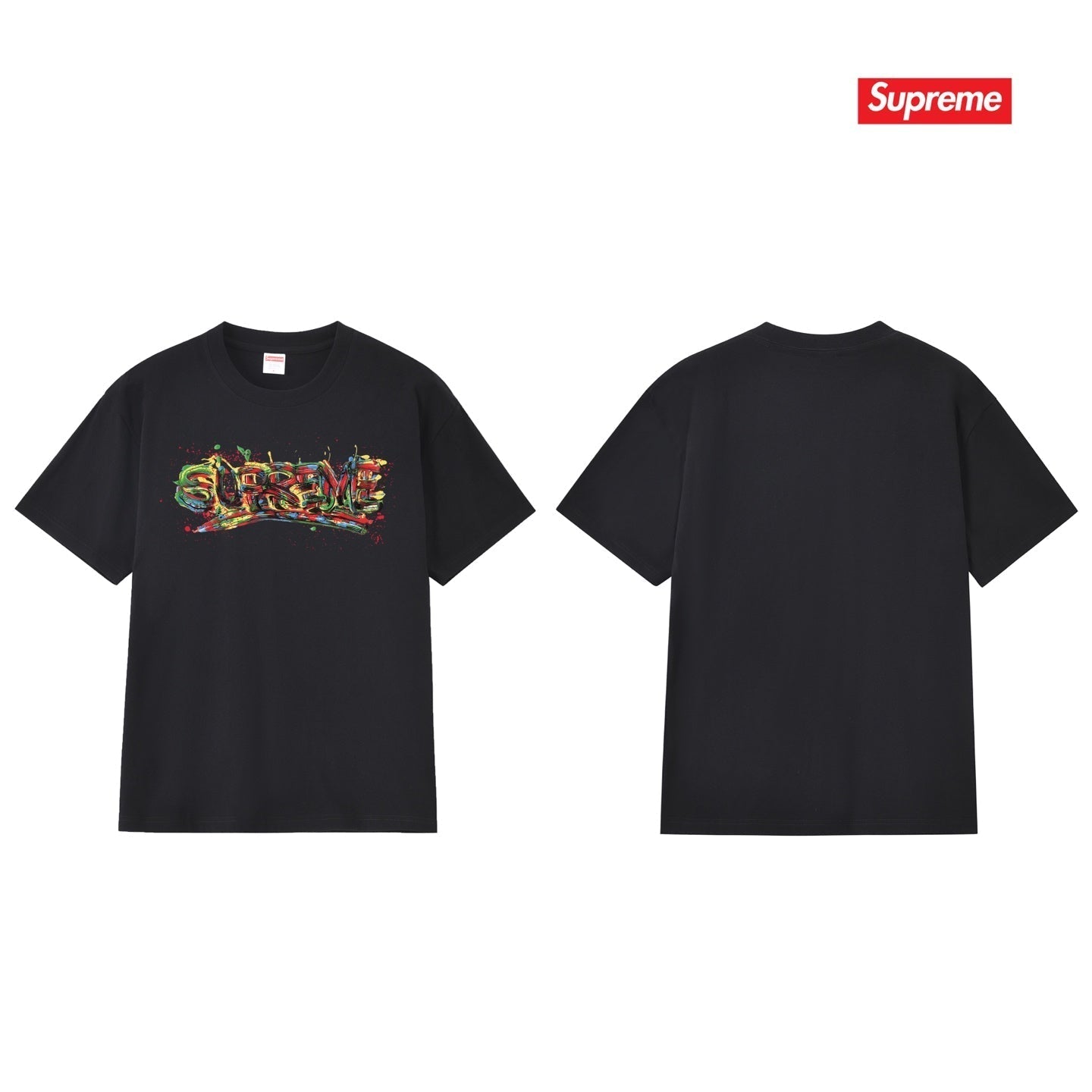 Spray Paint Graffiti Colorful Letter Unisex T-Shirt THOM TREND