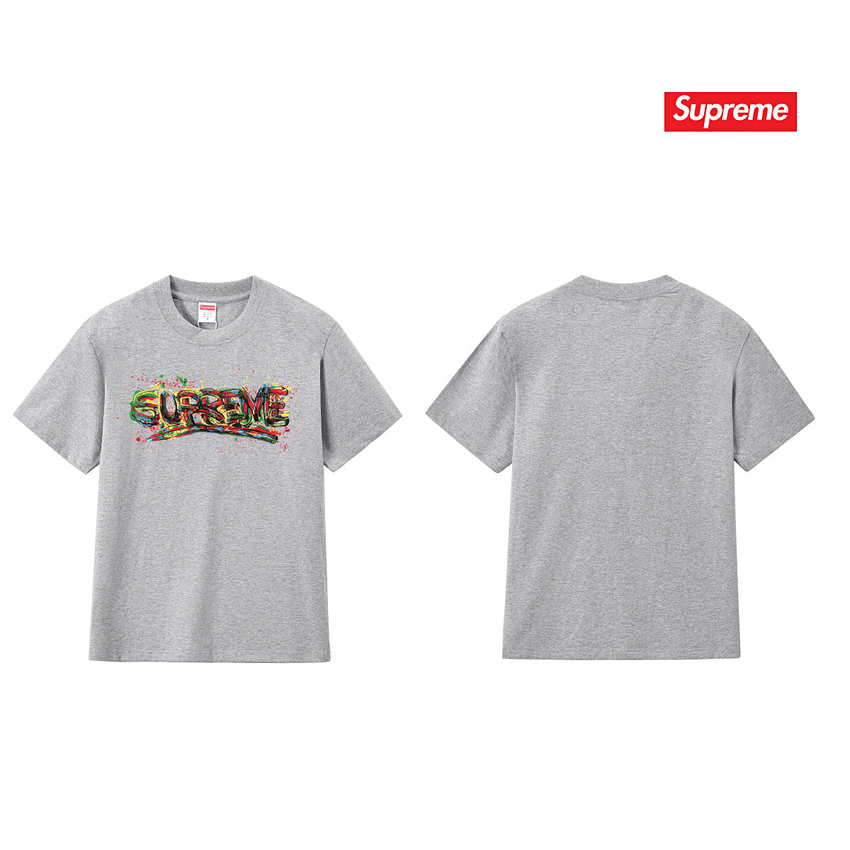 Spray Paint Graffiti Colorful Letter Unisex T-Shirt THOM TREND