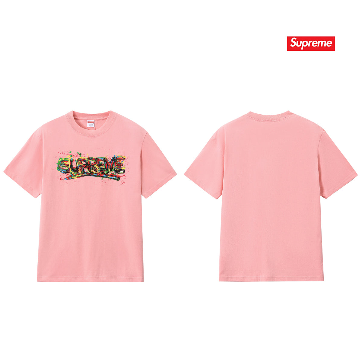 Spray Paint Graffiti Colorful Letter Unisex T-Shirt THOM TREND