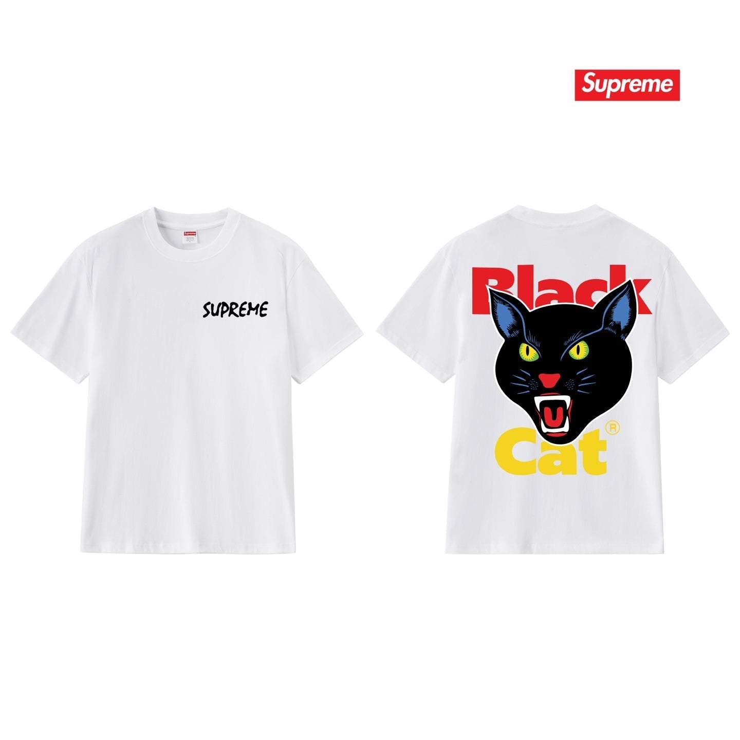 Cat Head Logo Graphic Unisex T-Shirt THOM TREND