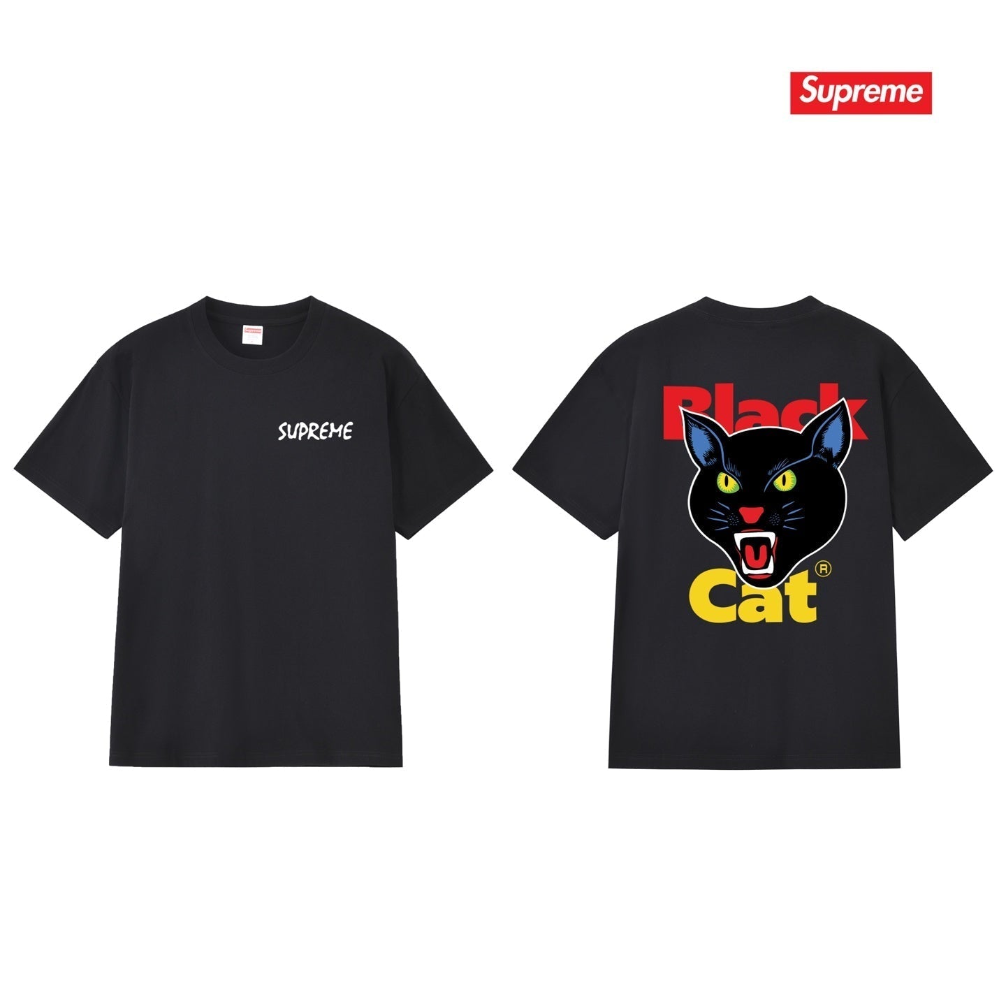 Cat Head Logo Graphic Unisex T-Shirt THOM TREND