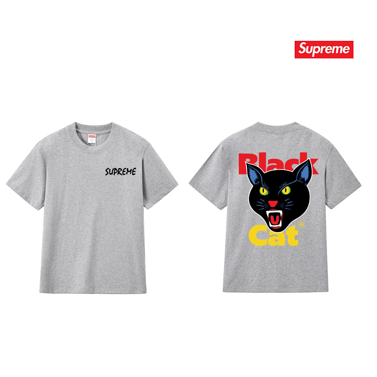 Cat Head Logo Graphic Unisex T-Shirt THOM TREND