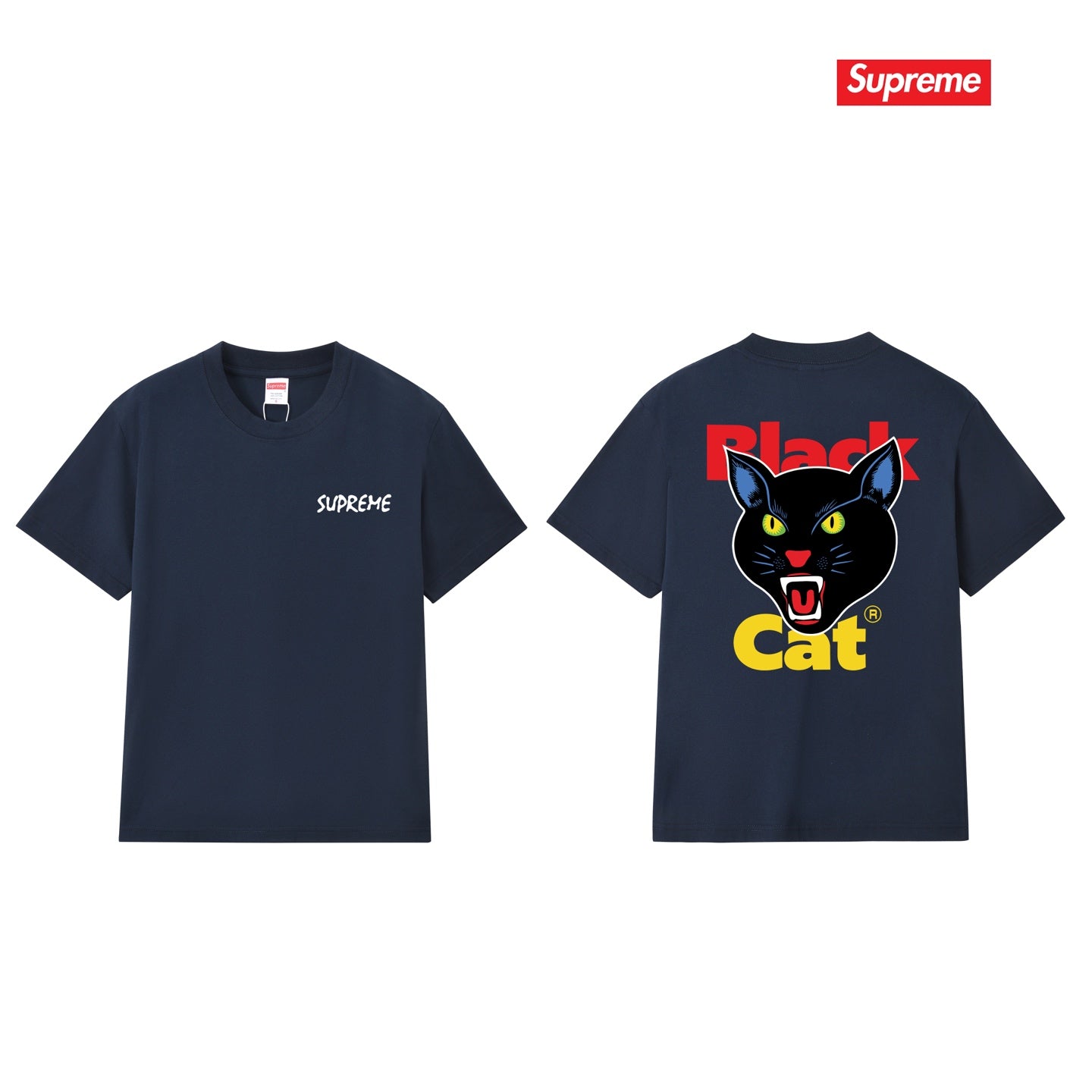 Cat Head Logo Graphic Unisex T-Shirt THOM TREND
