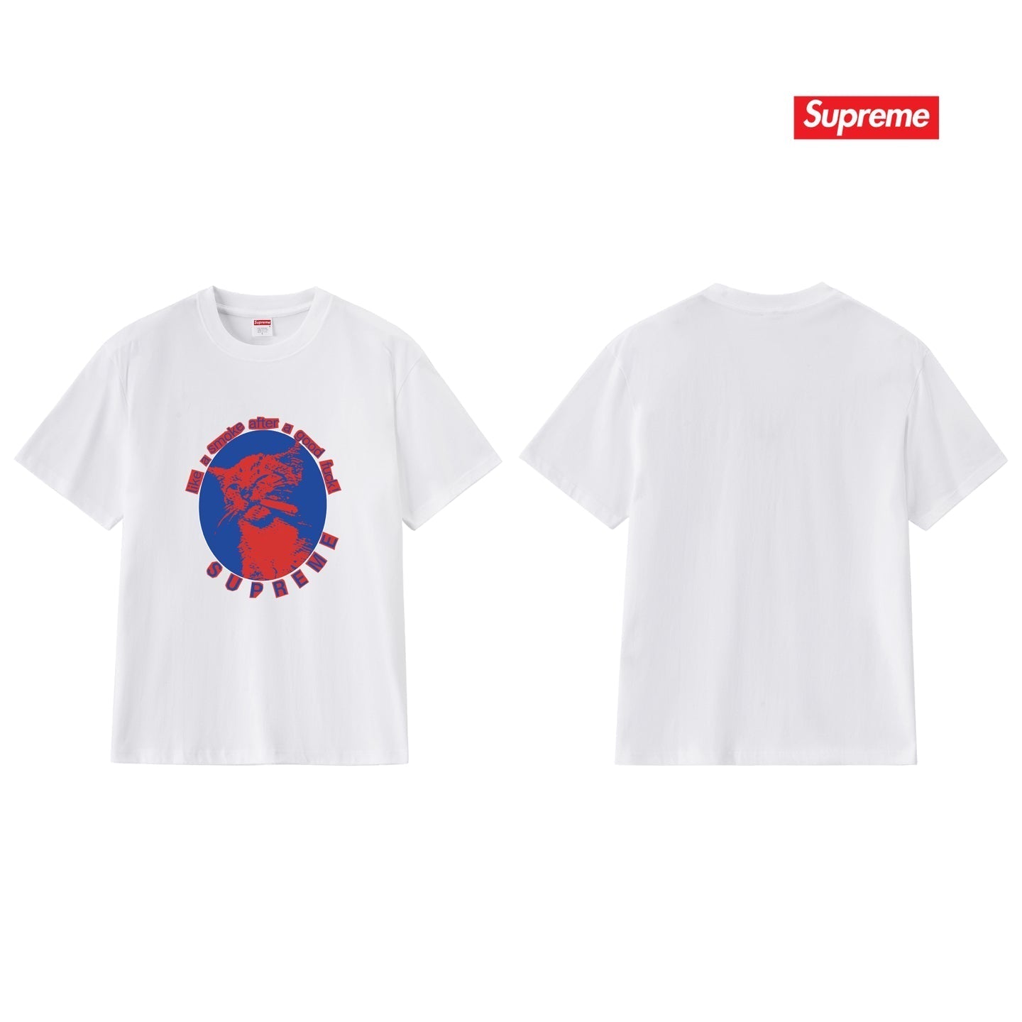 Cat Graphic Print Unisex T-Shirt THOM TREND