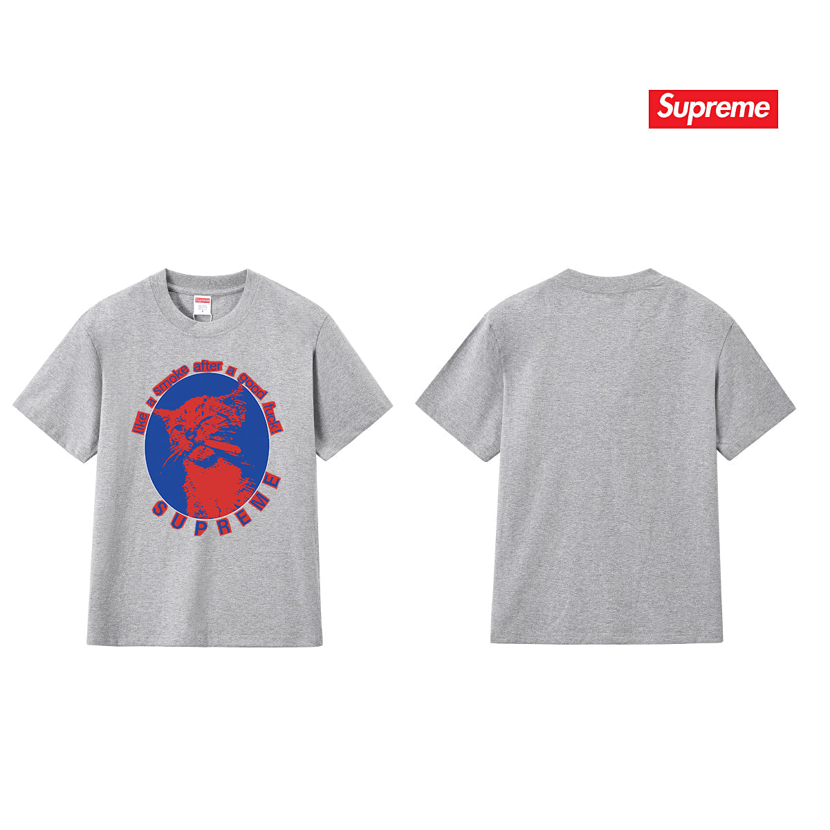 Cat Graphic Print Unisex T-Shirt THOM TREND