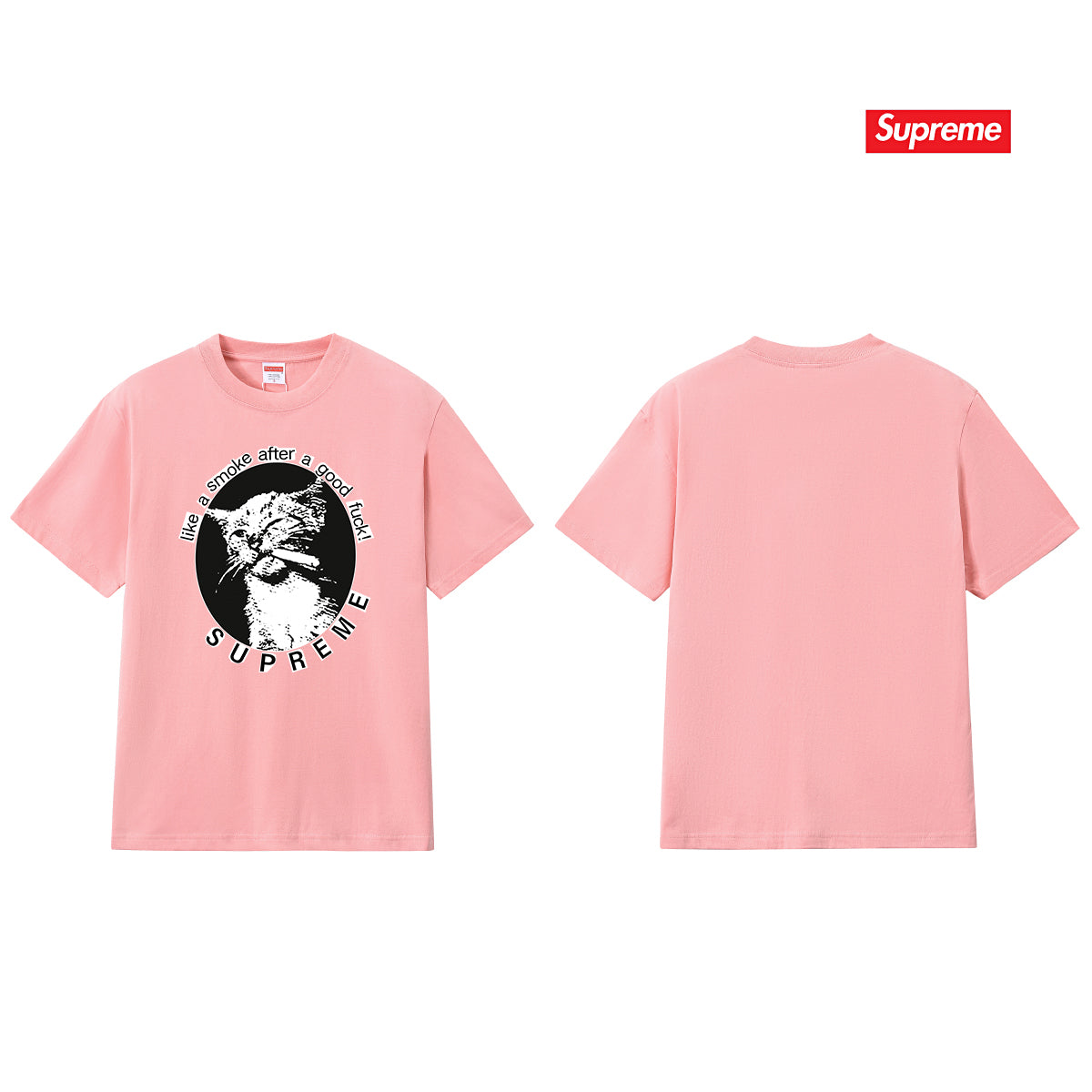 Cat Graphic Print Unisex T-Shirt THOM TREND