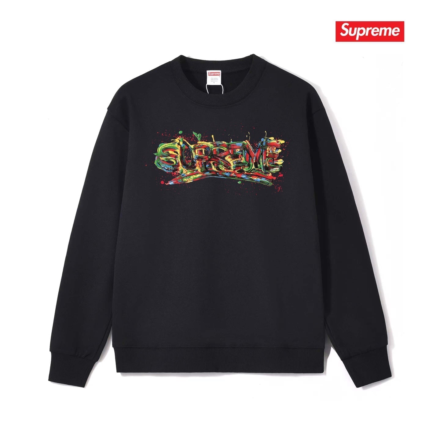 Spray Paint Graffiti Crewneck Sweatshirt THOM TREND