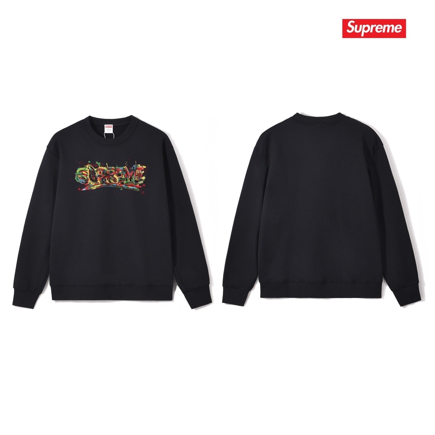 Spray Paint Graffiti Crewneck Sweatshirt THOM TREND