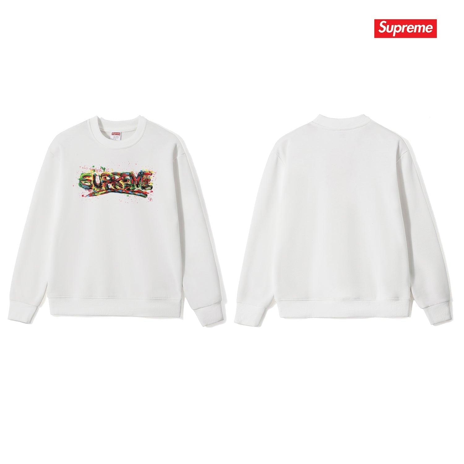 Spray Paint Graffiti Crewneck Sweatshirt THOM TREND
