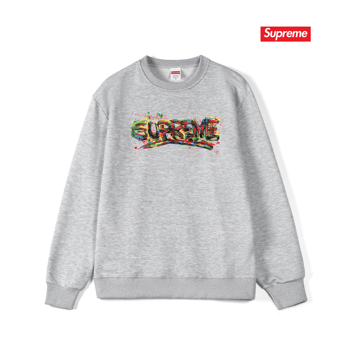 Spray Paint Graffiti Crewneck Sweatshirt THOM TREND