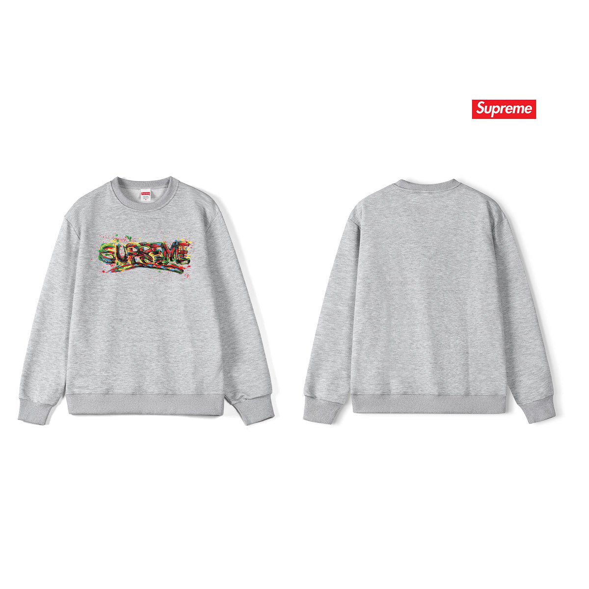 Spray Paint Graffiti Crewneck Sweatshirt THOM TREND