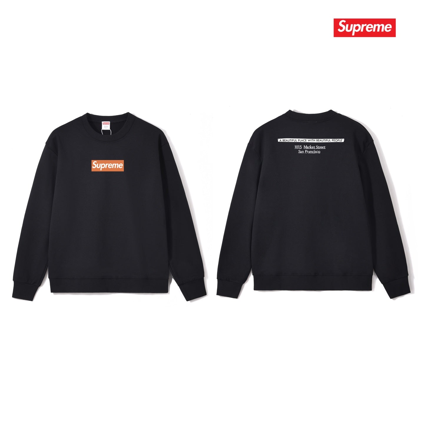Classic Print Crew Neck Sweatshirt THOM TREND