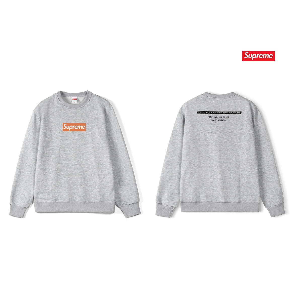 Classic Print Crew Neck Sweatshirt THOM TREND