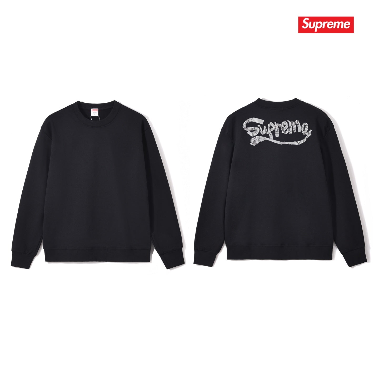Logo Print Crewneck Sweatshirt THOM TREND