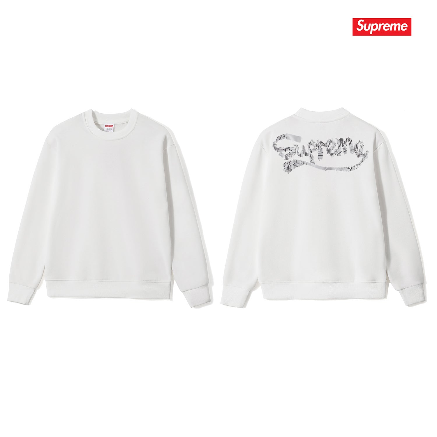 Logo Print Crewneck Sweatshirt THOM TREND