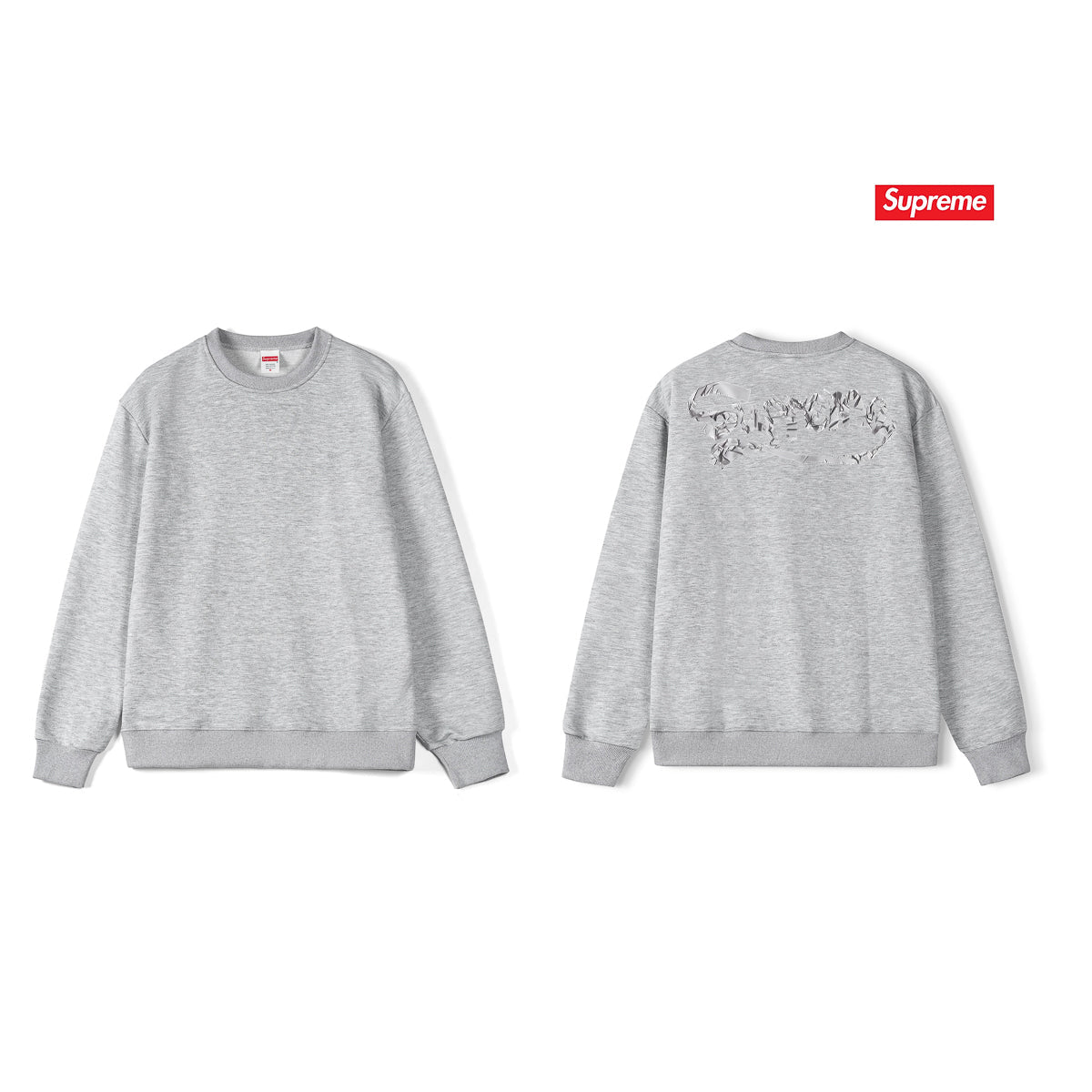 Logo Print Crewneck Sweatshirt THOM TREND