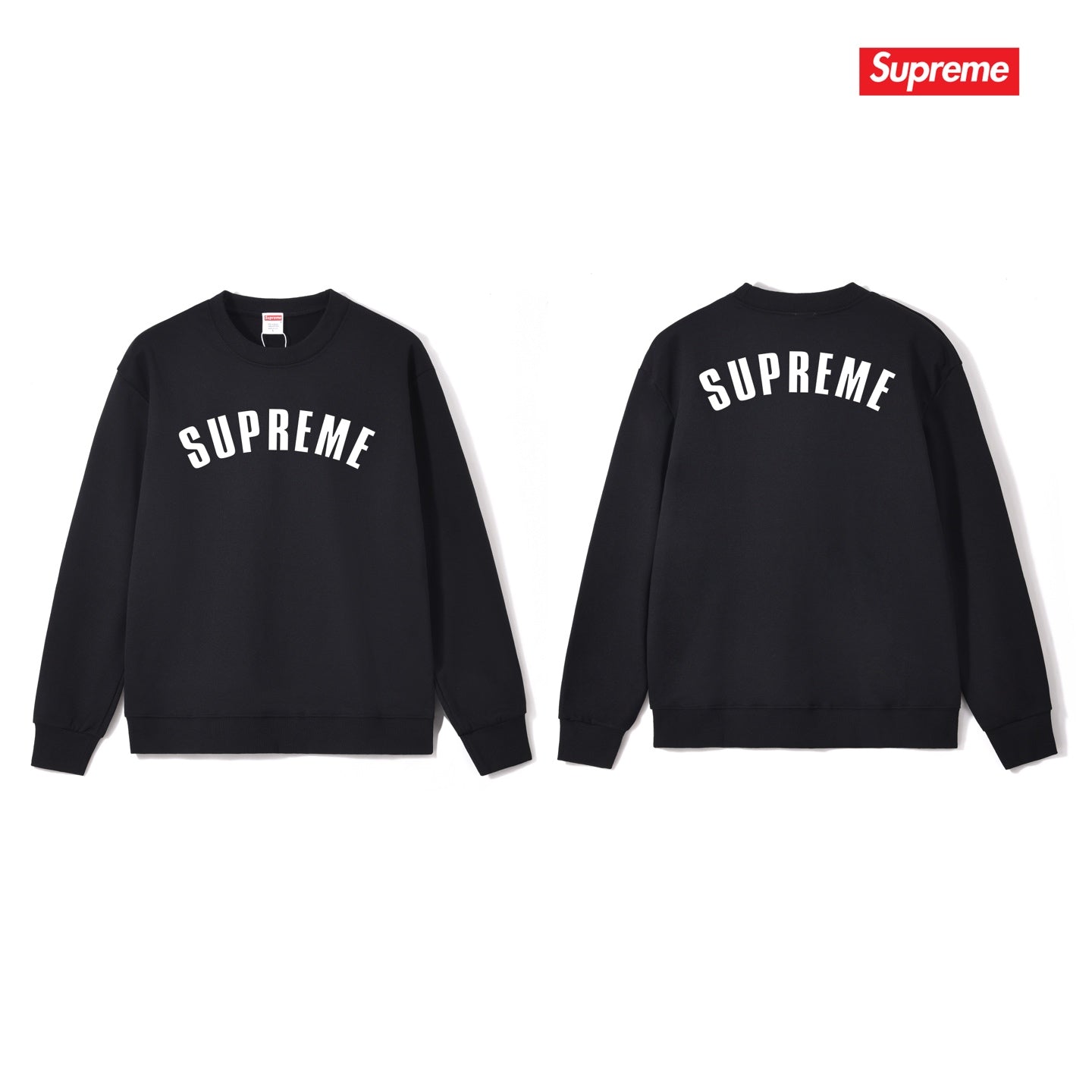 Cracked Logo Crew Neck Sweatshirt THOM TREND