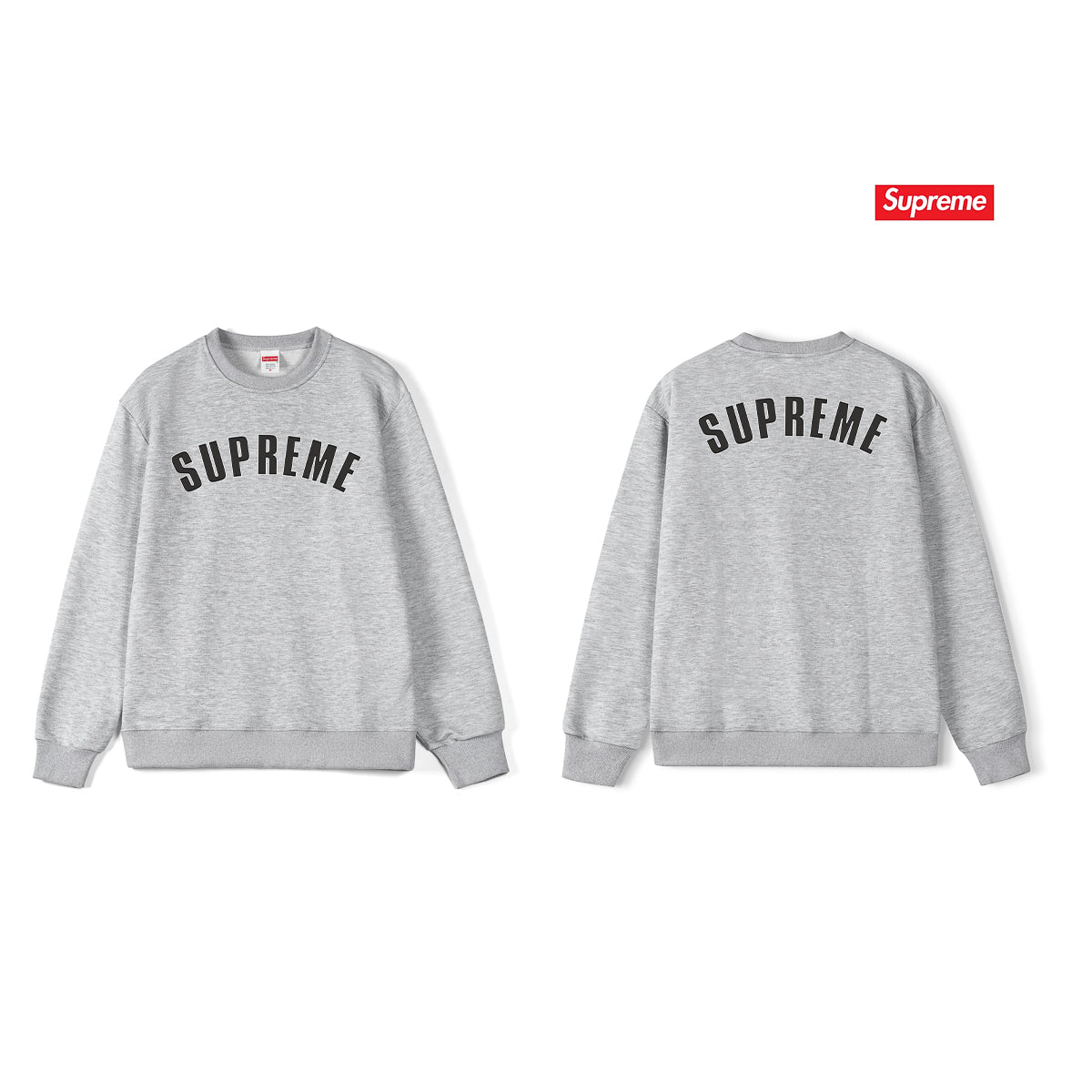 Cracked Logo Crew Neck Sweatshirt THOM TREND