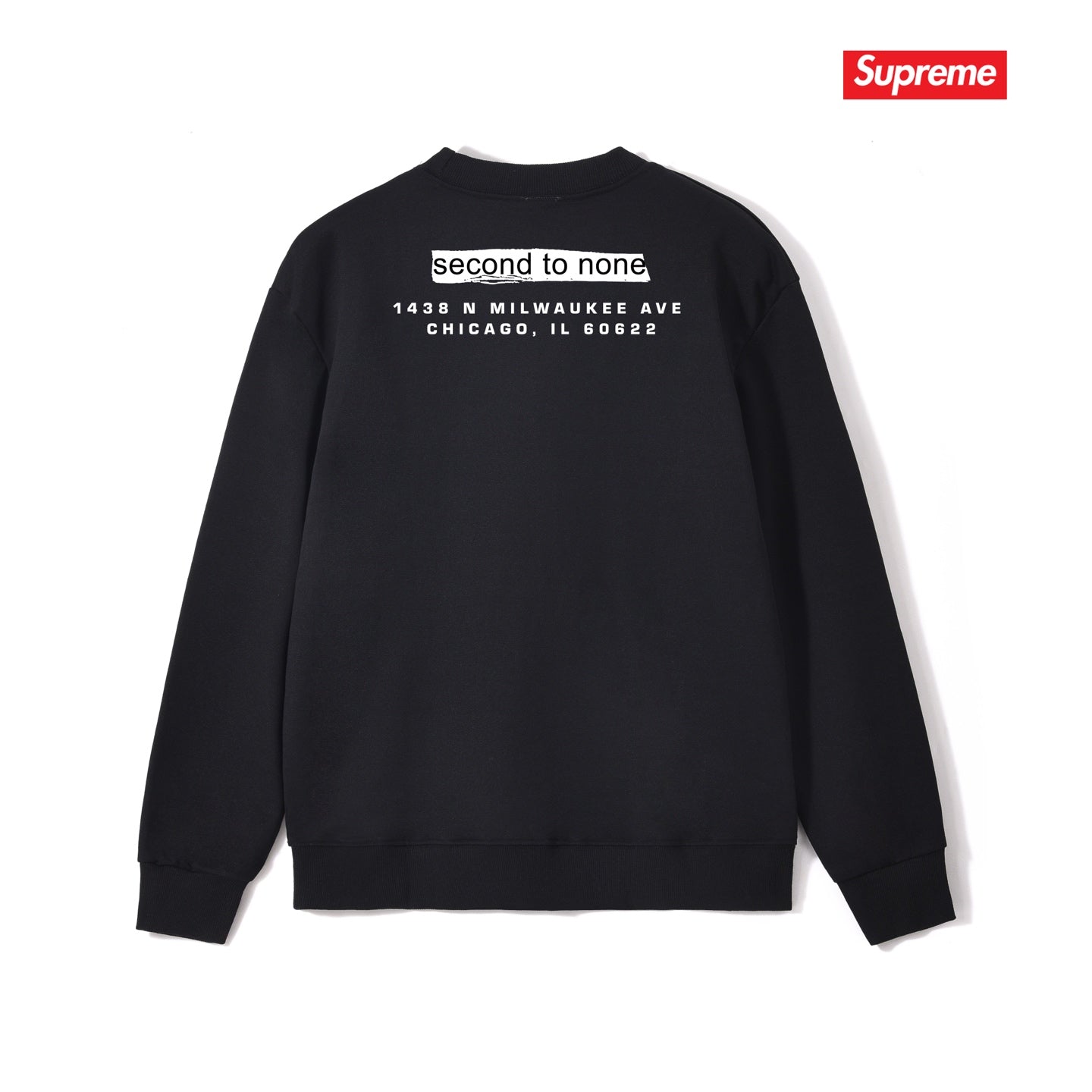Solid Color Crew Neck Sweatshirt THOM TREND
