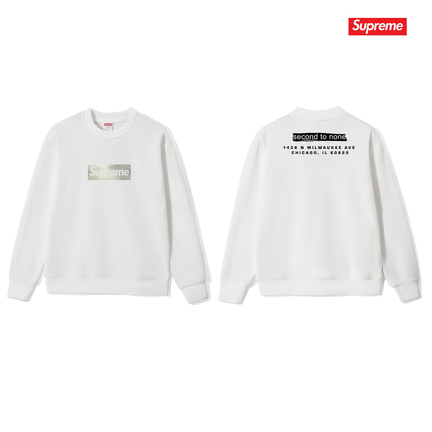 Solid Color Crew Neck Sweatshirt THOM TREND