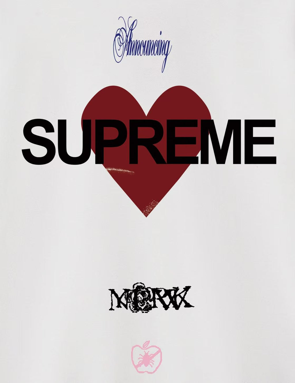 Heart Print Crew Neck Sweatshirt THOM TREND