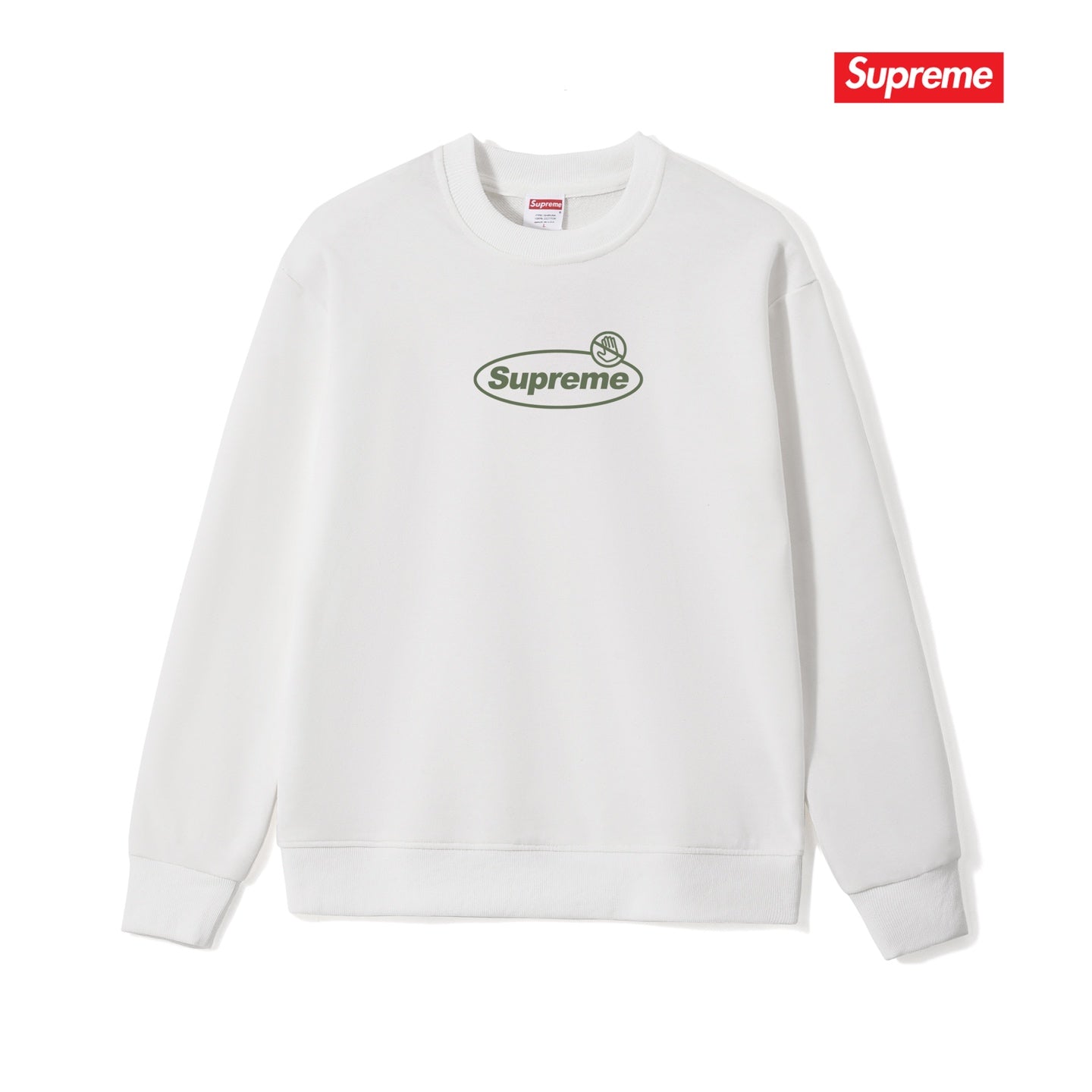Warning Logo Crew Neck Sweatshirt THOM TREND