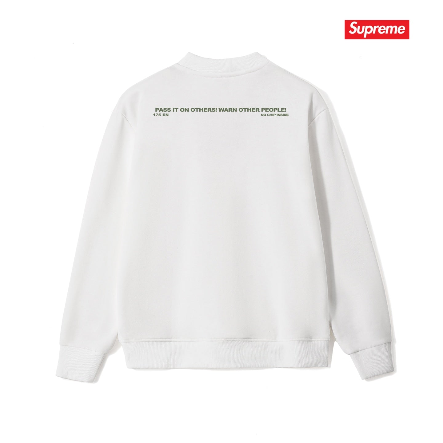 Warning Logo Crew Neck Sweatshirt THOM TREND