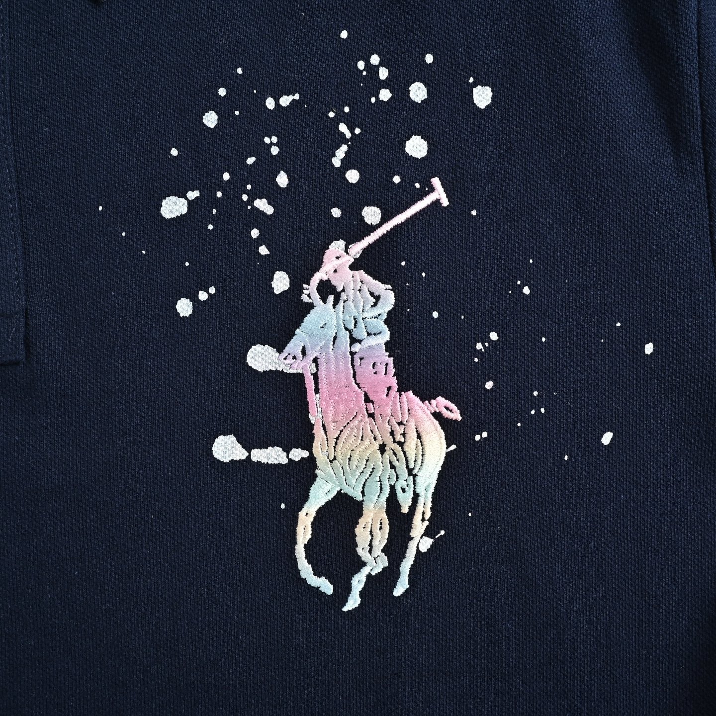 Ralph Lauren Men's Limited Edition Splatter Pony Polo Shirt