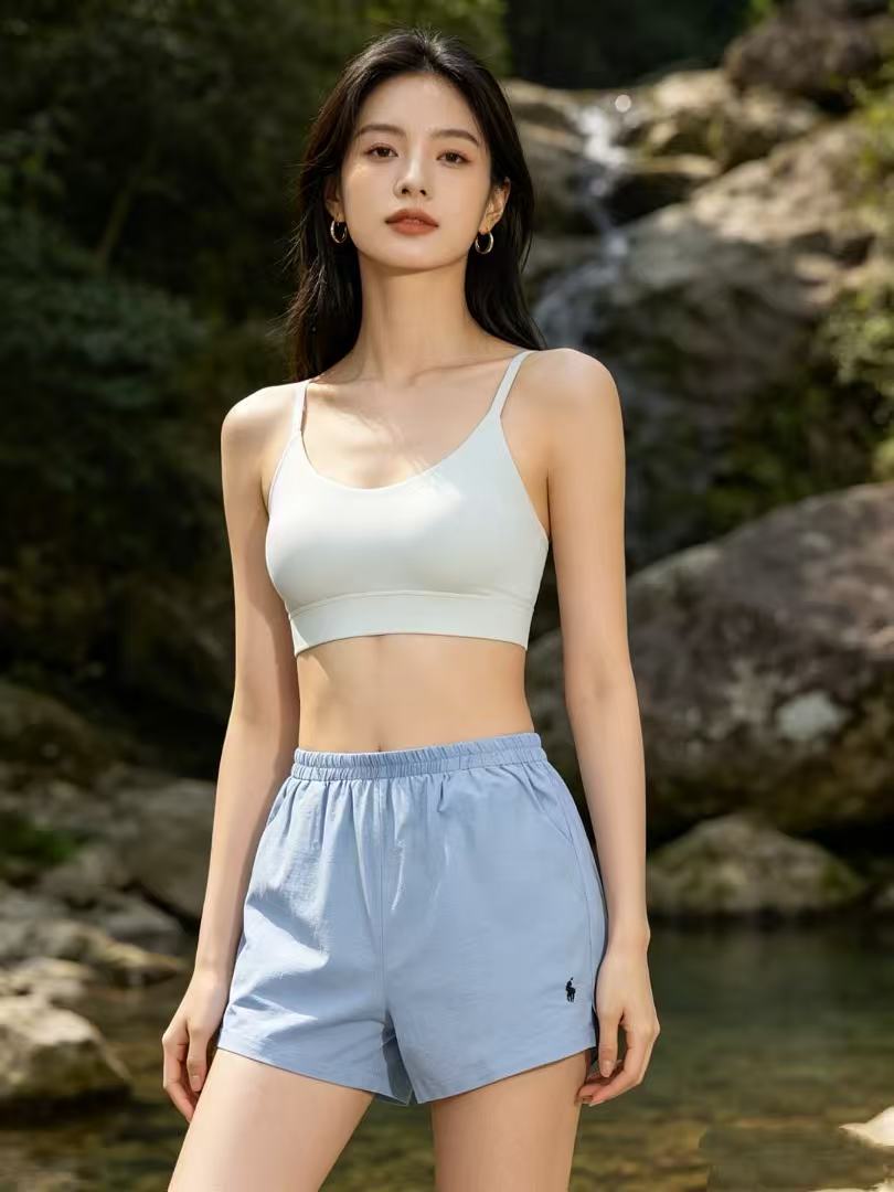 Ralph Lauren Pony Embroidered Linen Shorts