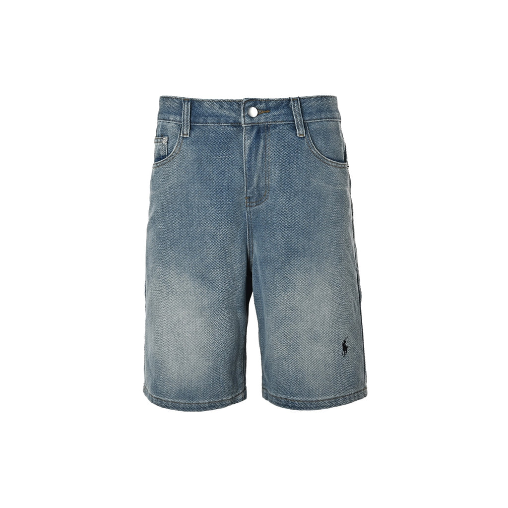 Ralph Lauren Pony Embroidered Denim Shorts