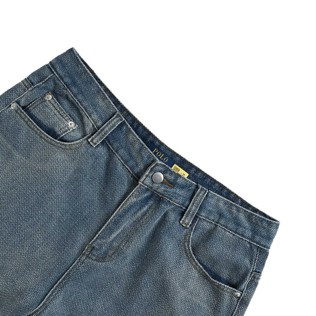 Ralph Lauren Pony Embroidered Denim Shorts