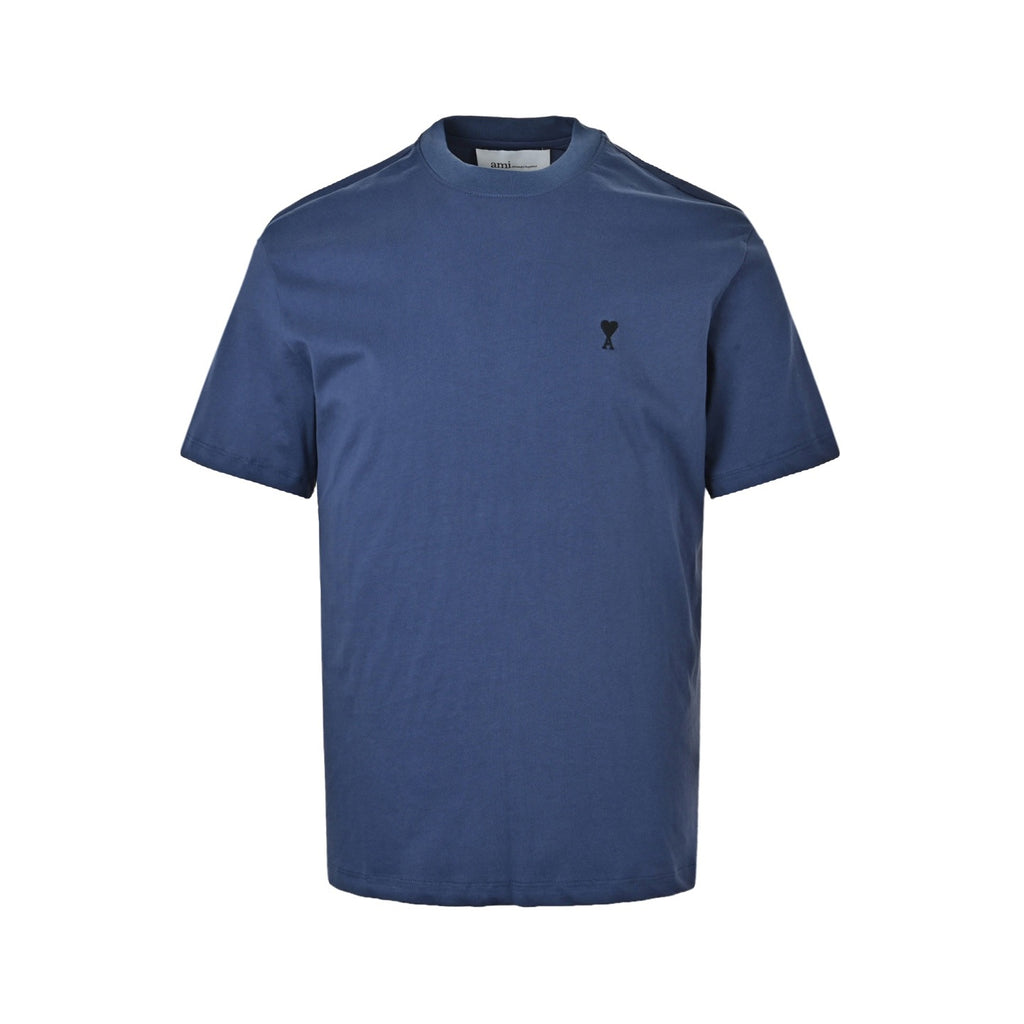 Heart Embroidered Short Sleeve Tee