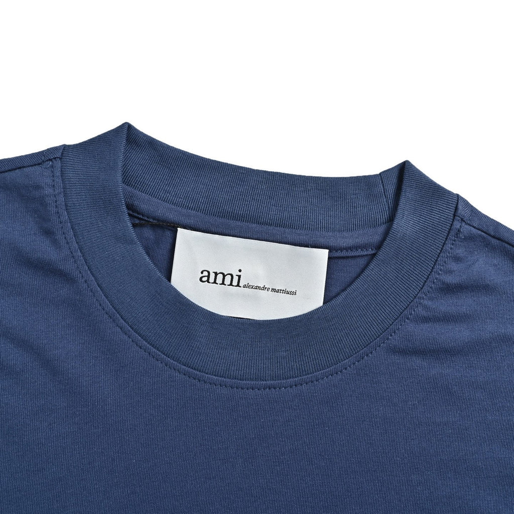 Heart Embroidered Short Sleeve Tee