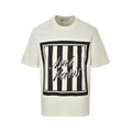 Letter Stripe Patch Short Sleeve Tee