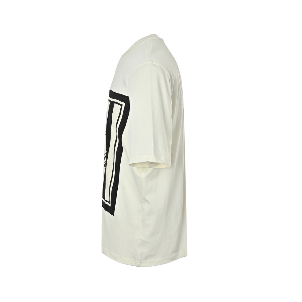 Letter Stripe Patch Short Sleeve Tee